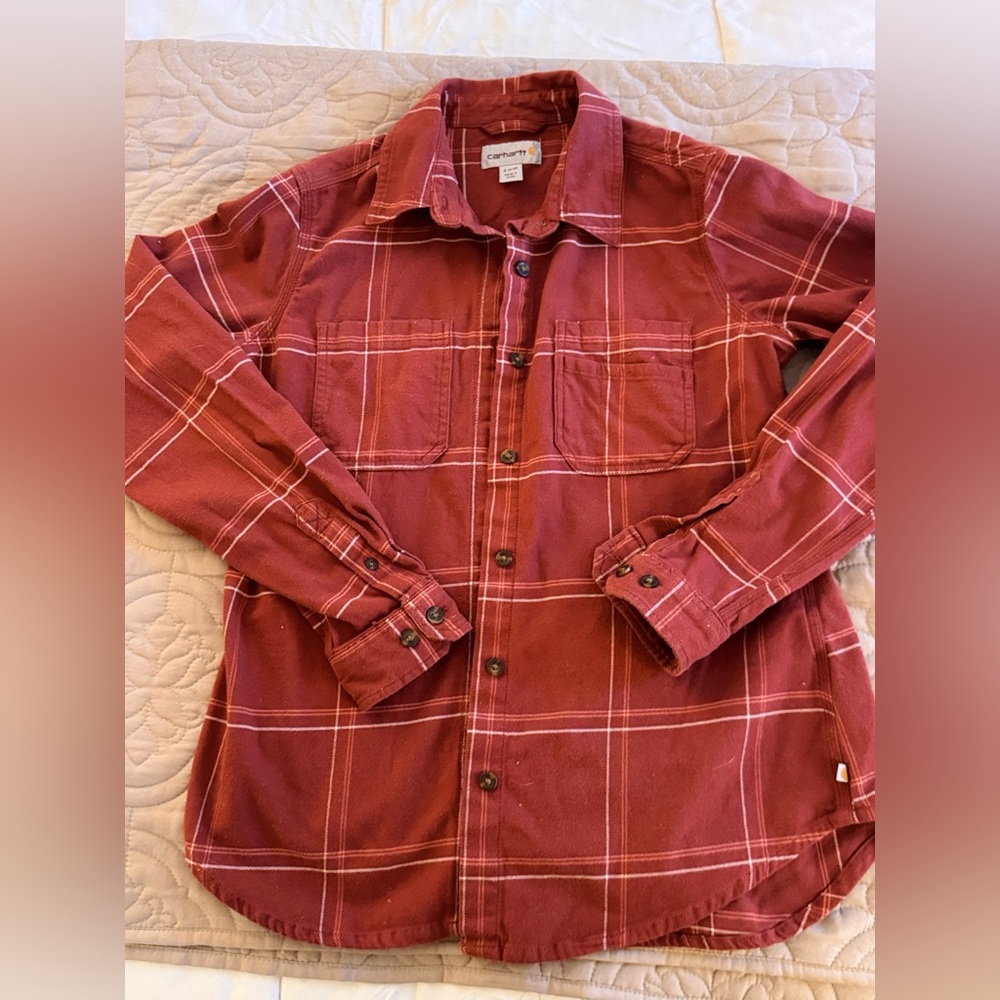 Carhartt Burgundy Plaid Shirt
